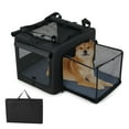 thumbnail image 1 of Gymax Folding Soft Dog Crate Foldable Pet Carrying Bag w/ 2 Openings & Window Soft Mat, 1 of 10