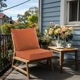 thumbnail image 5 of Codi Outdoor Cushions for Patio Furniture 24x24, Waterproof Replacement Deep Seat Cushion for Outside Chair, Couch, Sofa | Washable Removable Cover with Handle & Adjustable Straps, Spice, 5 of 14