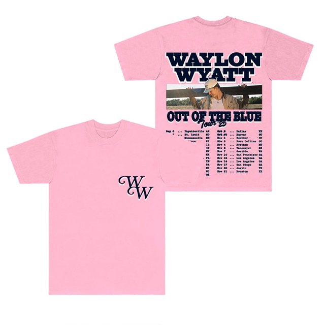 Waylon Wyatt Out Of The Blue Tour Dates Camisetas Cuello redondo Tops Mujeres Hombres Moda Camiseta de manga corta