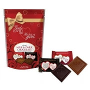 Candy-God So Loved Me (10 Milk & Dark Chocolate Squares In Pouch 3.5 Oz)