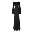thumbnail image 4 of Hvyesh Vampire Long Dress Womens Bat Long Sleeve Gothic Dress Wrap Gothic Witch Dress Witchy Dresses, 4 of 7