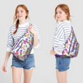 thumbnail image 3 of Tropical Pineapple Backpack - Golden Fruit & Flowers Print, Fashionable Multi-Functional Travel Pack, 3 of 4