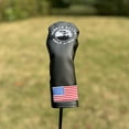 thumbnail image 3 of Tree Pattern Black Golf Headcovers Set for Driver/Fairway/Hybrid/Putter, PU Leather Waterproof Protector Golf Club Accessorie 3, 3 of 4