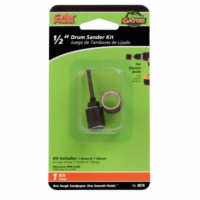 

Ali 4PK Gator Grit 1/2 x 1/2 Drum Sander Kit Rubber Mandrel