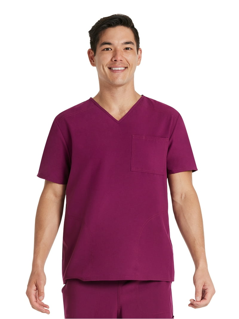Scrubstar Unisex V-Neck Scrub Top with Pockets, Comfortable