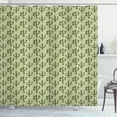 thumbnail image 1 of Ambesonne Cactus Shower Curtain, Mexican Inspired Flora, 69"Wx75"L, Pistachio Green Caramel, 1 of 3
