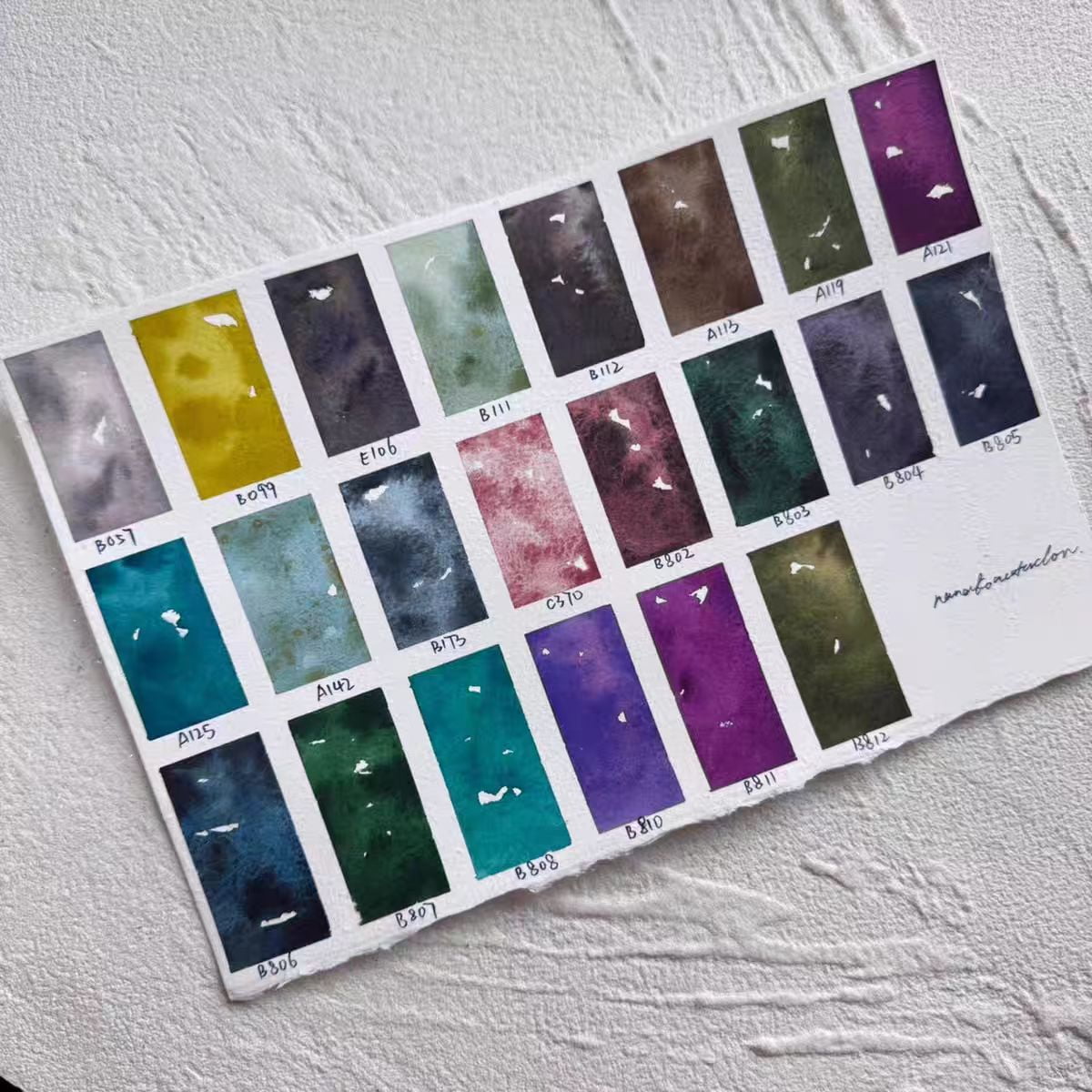Rubens Artist Watercolor Handmade Mineral 22 Colors 2ml Iron Box with Color Card for Artists, Beginners, Adults