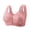 Pink, variant on Front Closure Sexy Lace Bra for Women No Underwire Full Coverage Bralettes Comfort Wide Strap Wireless Everyday Bras