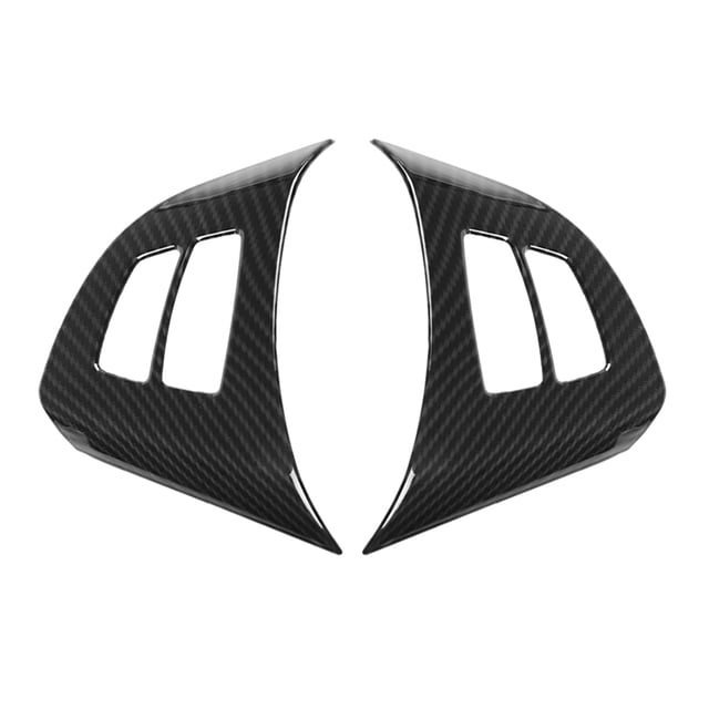 Carbon Fiber Style Steering Wheel Trim,2pcs Carbon Fiber Style Steering Wheel Trimfor BM Steering Wheel Button Trim Unrivaled Performance