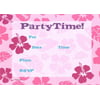 Lil Pickle Girls Luau Invitations, Fill-in Style, 8 Pack
