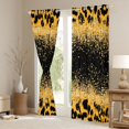 thumbnail image 3 of Homewish Leopard Print Curtains Pack of 2 (42x84 Each) For Children Teens Female Girls,Bling Glitter Curtains Blackout,Dreamy Princess Bedroom Curtains,Super Cozy Room Decor, 3 of 6