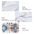 thumbnail image 2 of Yayeee Kitchen Hanging Hand Towels Set of 2 with Loop Bathroom Absorbent Tie Towel, Navy Blossom Mosaic, 2 of 7
