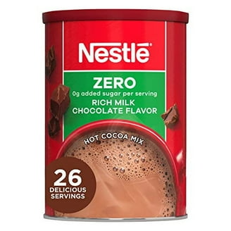 Nestle ZERO Milk Chocolate Cocoa Mix - 6 Canister Bulk Pack - ZERO