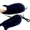 thumbnail image 3 of Winter USB Heating Pad Knitted Socks, Electric Heated Fleece Socks Slippers for Men Women, Foot Heater Anti-Slip Thermal Home Indoor Slippers Footwear Foot Warmer Rechargeable, 3 of 5