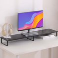 thumbnail image 1 of MotionGrey Monitor Stand Riser, 39.4 Inch Ergonomic Desk & tabletop Desktop Stand for Laptop, Desktop Shelf, Computer, MacBook, Notebook, PC - Black, 1 of 5