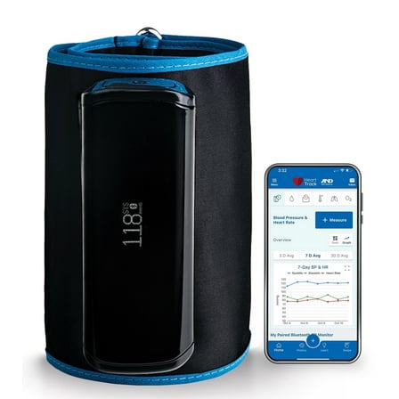 A&D Medical UltraConnect UA-1200BLE All-in-One Upper Arm Blood Pressure Monitor with Bluetooth