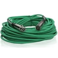 thumbnail image 4 of XLR Microphone Cables (4 Pack) by Fat Toad 50ft Professional Pro Audio Green Mic Cord Extension Patch with Lo-Z Connector 24 AWG Shielded Wire & Balanced for Music Recording Studio Mixer Gear, 4 of 14