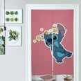 thumbnail image 3 of Stitch Door Curtain Cartoon Anime Blackout Curtains 86x143cm, 3 of 6
