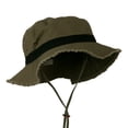 thumbnail image 5 of Big Size Cotton Twill Washed Bucket Hat - Olive Black 2XL-3XL, 5 of 5