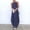 Blue, variant on LOVZFMLL Dresses Women Summer Striped Asymmetric Sundress Women Strap Long Bohemian Dress