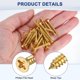 thumbnail image 2 of Uxcell Paquete de 100 Tornillos de Madera, M3 x 25mm Cabeza Plana Phillips de Latón, 2 of 6