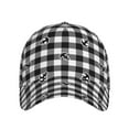 thumbnail image 2 of Daiia Anchor Black Tartan Plaid Baseball Cap Men Women Classic Adjustable For Running Workout And Outdoor Activitie All Season Dad Hat Gift, 2 of 9