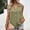 #351-Army Green, variant on Womens Chiffon V Neck Sleeveless Button Up Top Solid Color Loose Fit Casual Blouse for Daily Summer Gift