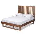 thumbnail image 2 of Baxton Studio Marin Contemporary/Modern Engineered Wood Platform Bed, Queen, Walnut Brown, 2 of 11
