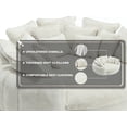 thumbnail image 4 of 81.1" Cloud Couch Sleeper Sofa, Oversized Round Chaise Lounge Chair Indoor, Modern Chenille Boneless Couch with 14 Pillows, Upholstered Barrel Daybed, Memory Foam Sofas for Living Room, Beige, 4 of 10