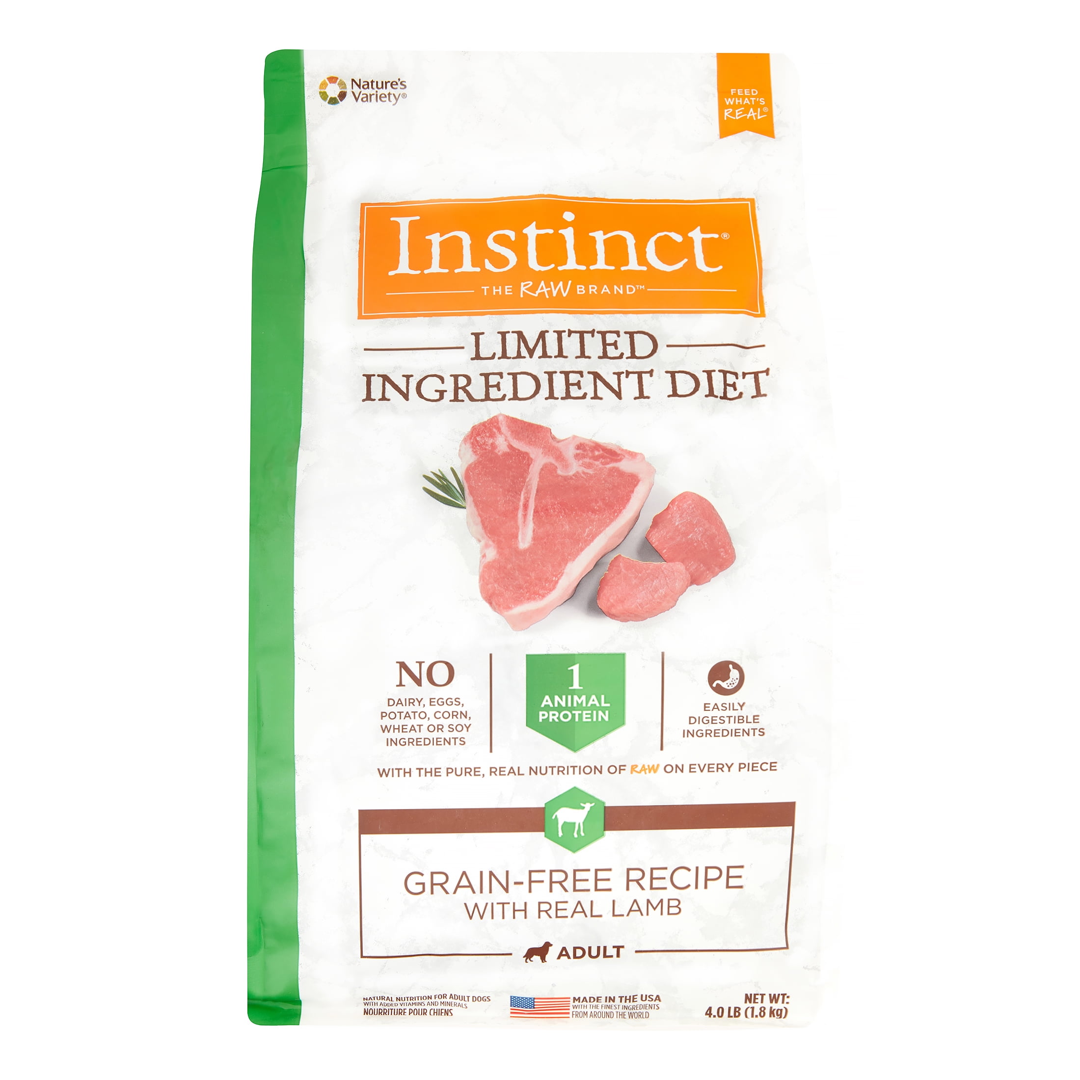 Ingredient limited dog food