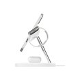 thumbnail image 3 of Belkin MagSafe 3-in-1 Wireless Charging Stand (Older 2021 Release) for Apple Watch, iPhone Series, AirPods - White, 3 of 9