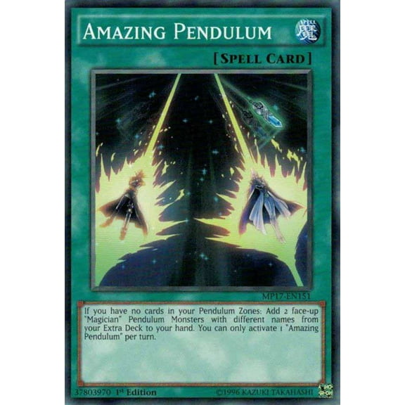 YuGiOh 2017 Mega-Tin Mega Pack Common Amazing Pendulum MP17-EN151