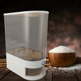 thumbnail image 1 of Distributeur de Riz, Contenant de Rangement pour Riz 10 kg avec Tasse à Mesurer, Bac Scellé pour Aliments Secs et Grains pour l'Organisation du Garde-Manger et de la Cuisine, Conception de Scellement Efficace, Gain de Place, 1 of 7