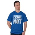 thumbnail image 5 of Christian Fear Not Psalm Scripture Men's Graphic T Shirt Tees Brisco Brands S, 5 of 6