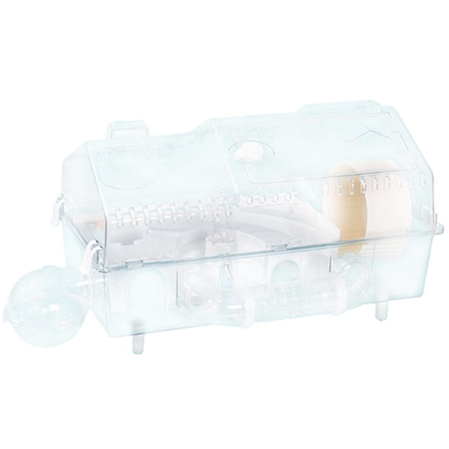 Jaula para hámster con ventilación para villas, jaula grande transparente creativa para animales pequeños, hábitat para hámsteres, conejillos de