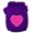 Purple, variant on Pet Dog Cat Hoodie Screen Printed, "Pink Swiss Dots Heart"