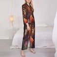 thumbnail image 3 of Lsque Butterfly Sitting on a Flower Pattern Long Sleeve Pajama Set for Women - Soft 2-Piece Sleepwear and Loungewear Set with Pockets, Comfy Nightwear-XX-Large, 3 of 7