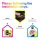 thumbnail image 4 of Cartucho de tinta Uniwork remanufacturado Epson 125 T125, paquete de 10, 4 of 7