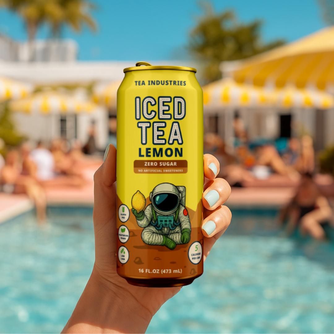 Tea Industries, Lemon Iced Tea, 16 Ounce, 12 Pack, Naturally