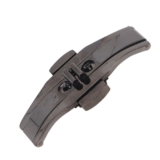 Watch Band Clasp, Black Double Push Button Portable Folding Watch Band Buckle For Watch Store For Watchmaker