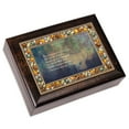 thumbnail image 1 of Be Strong And Couragous Amber 9 X 7 Mdf Wood Musical Box Plays Tune Amazing Grace, 1 of 1