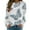Blue, variant on cllios Sweatshirt for Women Round Neck Snowflake Graphic Top Long Sleeve Cozy Shirt Holiday Pullover Sweatshirt