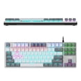 thumbnail image 2 of Wired Mechanical Gaming Keyboard RGB Ergonomic GRAY/WHITE, 2 of 10