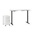 thumbnail image 1 of Move 60 Series 72W x 30D Adjustable Desk Set in White - Engineered Wood, 1 of 7