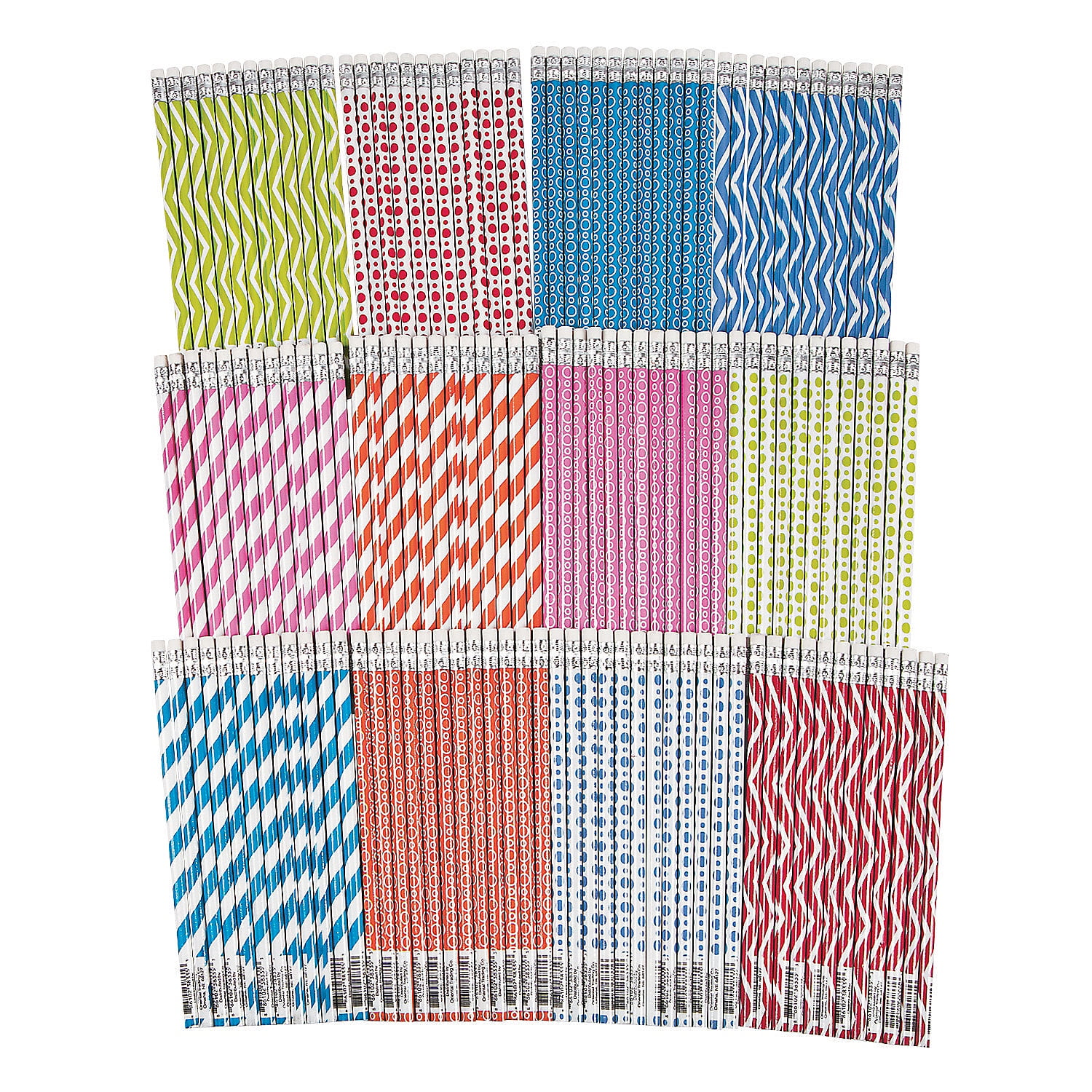 Fun Print Pencils - Stationery - 144 Pieces