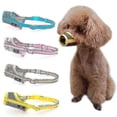 thumbnail image 1 of Bozal para perros, bozal de malla de nailon ajustable para perros pequeños, medianos y grandes, evita morder, masticar y lamer, azul, XL, 1 of 5