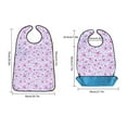 thumbnail image 2 of Clearance Under $10 Adult For Women Washable Bib Reusable Clothing Protector With Optional Crumb Catcher, 2 of 6
