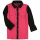 thumbnail image 2 of Jones New York Camisa abotonada con bloques de color para mujer, rosa, mediana Jones New York Camisa con botones, 2 of 2