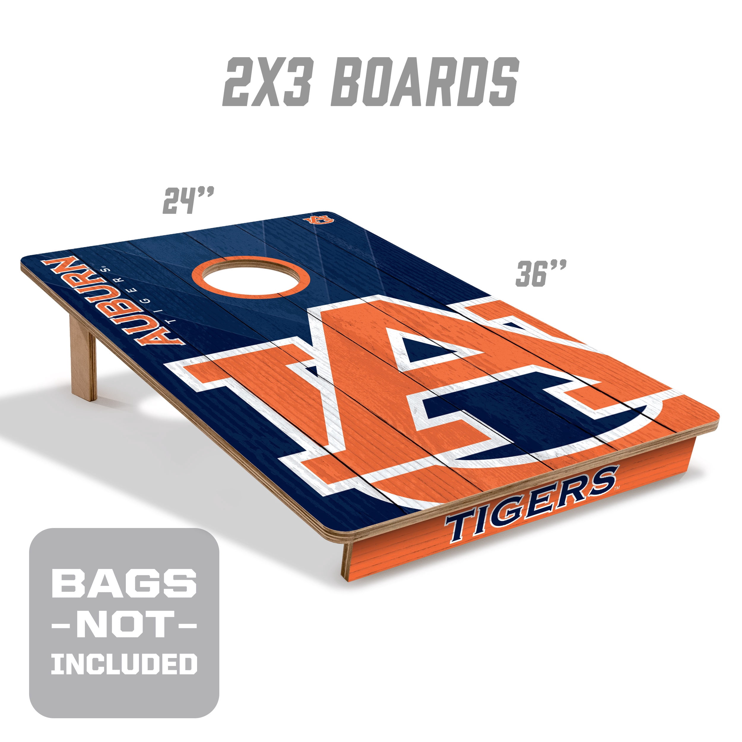 YouTheFan NCAA Auburn Tigers 2' x 3' Cornhole Game No Bags