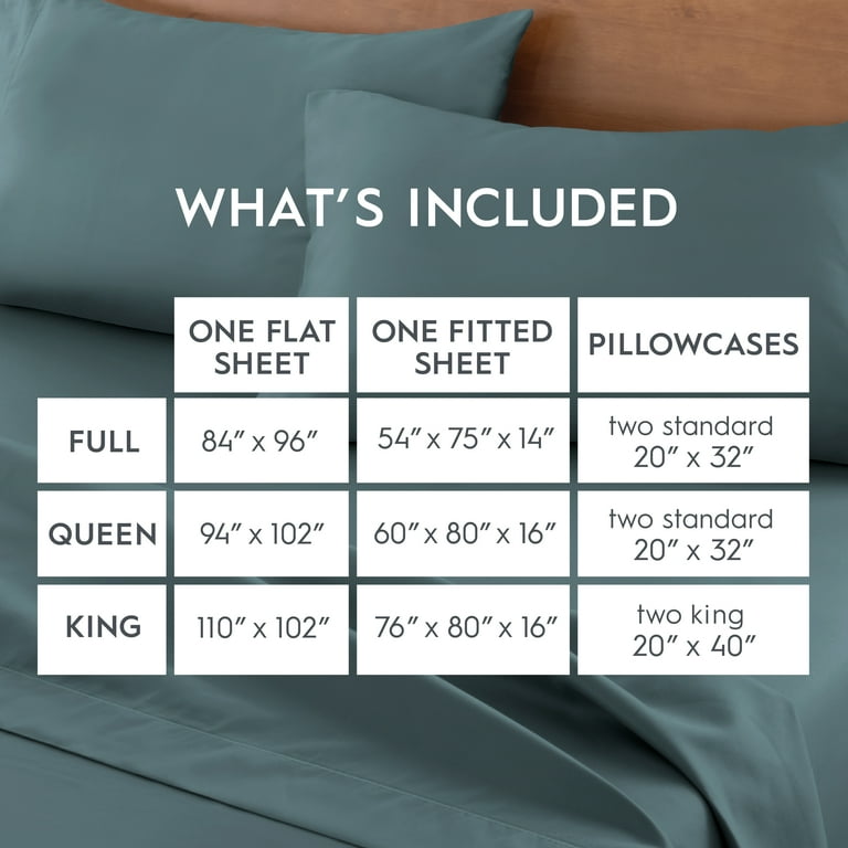 Better Homes & Gardens 4-Piece 400 Thread Count Nimbus Blue Better Homes & Gardens 4-Piece 400 Thread Count Nimbus Blue